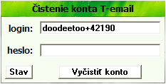 formulr na istenie konta T-email